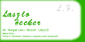 laszlo hecker business card