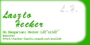 laszlo hecker business card